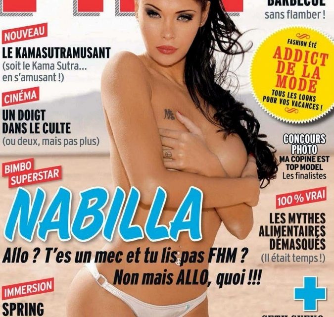 Nabilla Benattia, una belleza exuberante y con poca ropa en FHM Francia Junio 2013 (+Fotos)