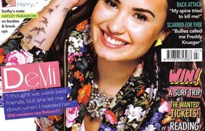 Demi Lovato posó risueña para la revista Bliss
