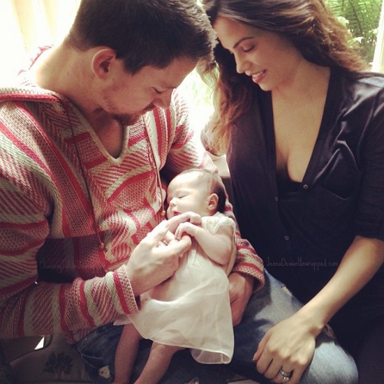 Channing Tatum mostró a su hija en el Día del Padre