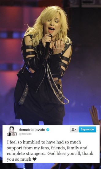 Demi Lovato agradece apoyo de sus fans tras la pérdida de su padre