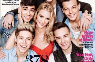 One Direction luce sonriente en portada de revista Glamour