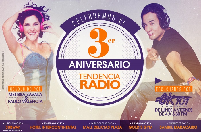 Tendencia Radio celebra su Tercer Aniversario