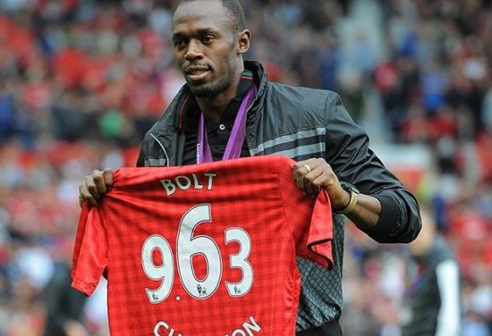 Usain Bolt jugará un partido con el Manchester United
