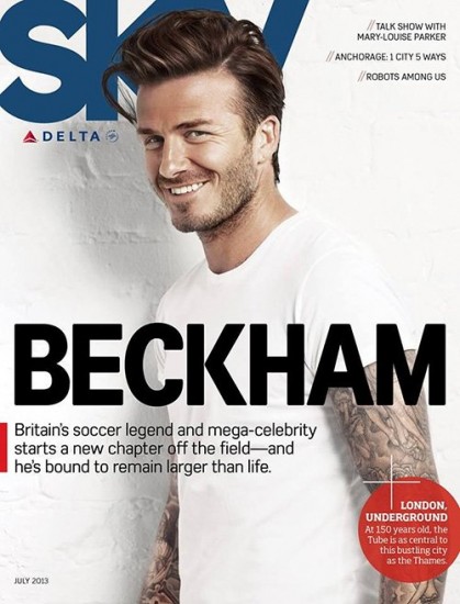 David Beckham en su faceta como modelo para Delta Sky (+Fotos)