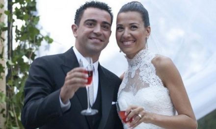 Xavi Hernández contrajo matrimonio con Nuria Cunillera