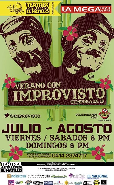 IMPROVISTO DE VERANO TEMPORADA 18 AHORA EN TEATREX desde el 5 de JULIO y TODO AGOSTO.
