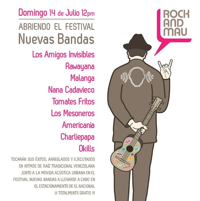 Rock and MAU cambia de locación: será gratuito y enmarcado en el Festival Nuevas Bandas