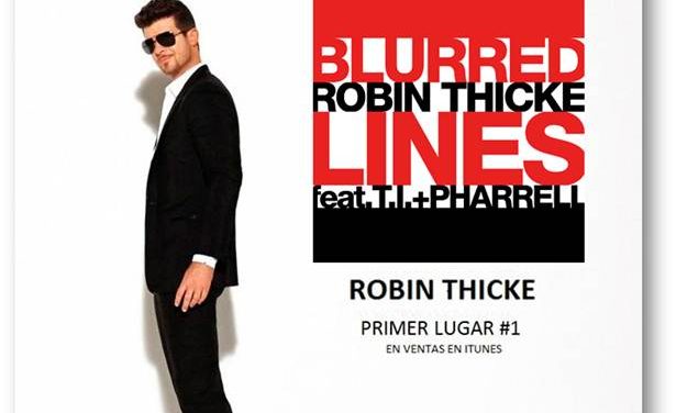 »Blurred Lines» de Robin Thicke Llega al #1 de la Radio Anglo en Colombia