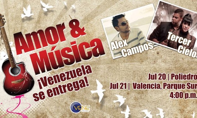 Alex Campos y Tercer Cielo juntos, por primera vez en el Festival Amor y Música