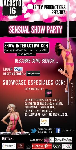 Sensual-Show-Party este viernes 16 de Agosto en Ibiza disco