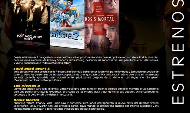 #Cinex: ¿Qué pasó ayer? 3, Los Pitufos 2 y Dosis Mortal son los estrenos de la semana