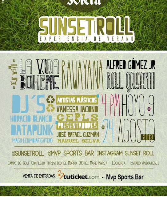 Vive la mejor experiencia musical de verano en el Sunset Roll 2013