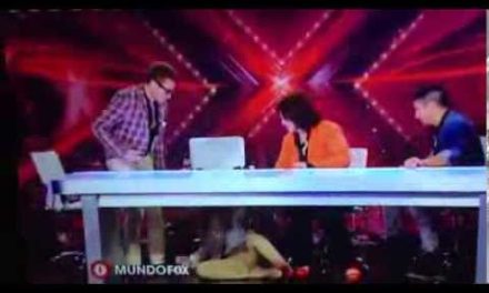 Belinda sufrió bochornosa caída durante audición de ‘The X Factor’ (+Video)