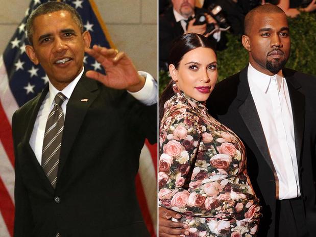 Barack Obama criticó la fama de Kim Kardashian y Kanye West