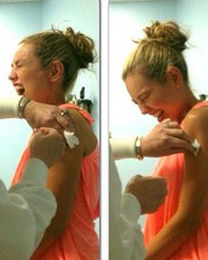 Thalía se vacuna contra el tétanos tras incidente en playa