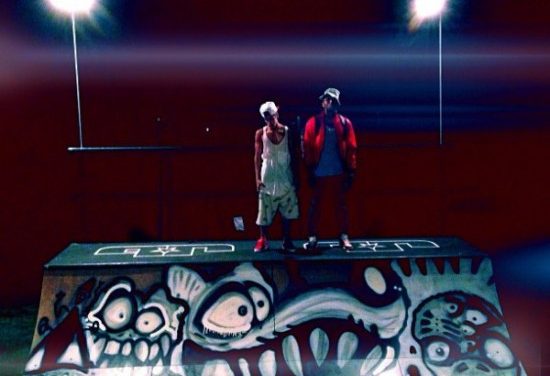 Chris Brown pintó con aerosol gran Grafitti en la rampa de skate de Justin Bieber