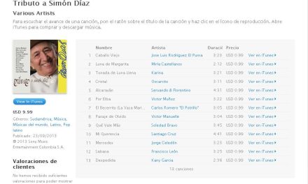 Cd Tributo a Simón Díaz ya está disponible en iTunes