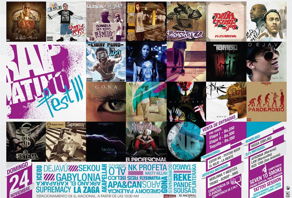 RAP LATINO FEST III (@RapLatino) 24 de Noviembre en el estacionamiento de EL NACIONAL