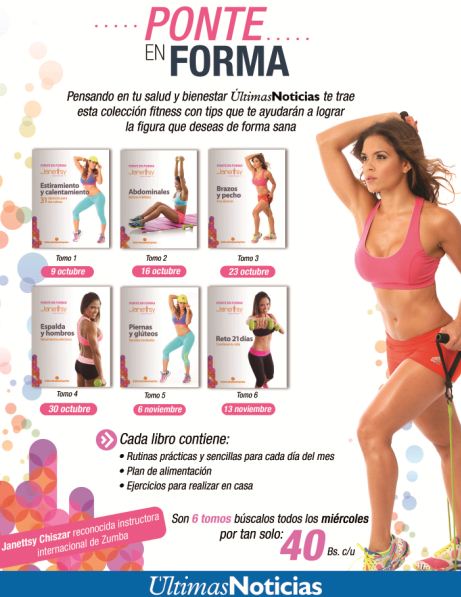 Janetsy Chiszar (@JanettsyC) y Últimas Noticias traen la colección »Ponte en Forma»