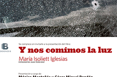 Maria Isoliett Iglesias bautiza su libro »Y nos comimos la luz» este próximo sábado