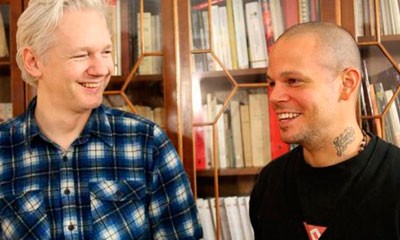Calle 13 lanzó tema con director de WikiLeaks
