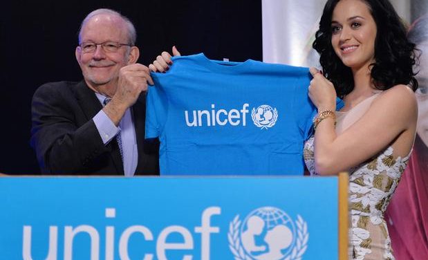 Katy Perry se convierte en la nueva embajadora de UNICEF