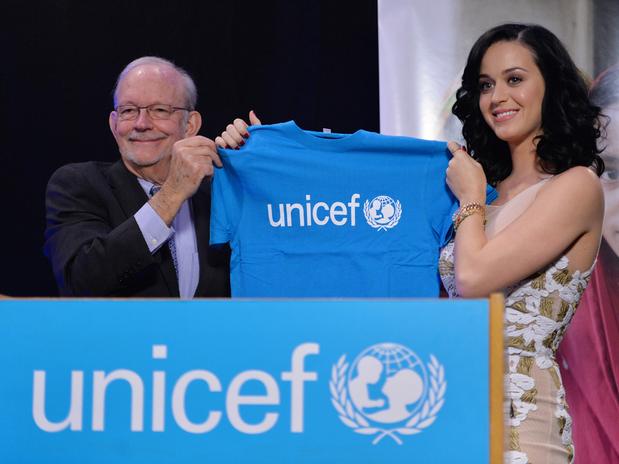 Katy Perry se convierte en la nueva embajadora de UNICEF