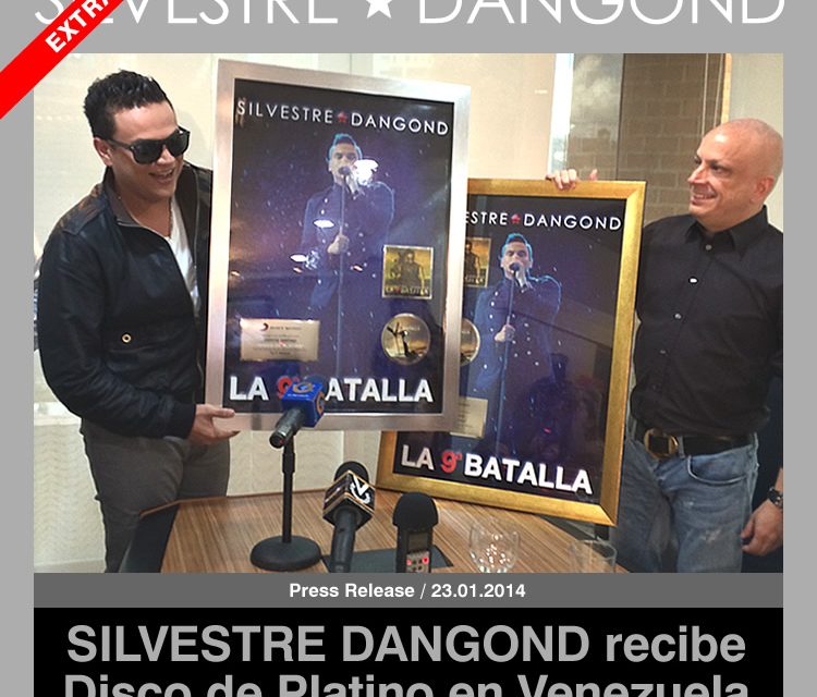 SILVESTRE DANGOND recibe Disco de Platino en Venezuela