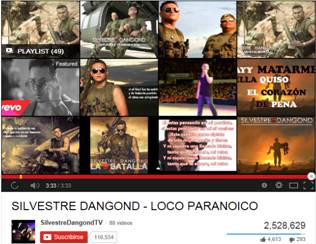 SILVESTRE DANGOND Sobrepasa los cien mil suscriptores en su canal de videos YouTube