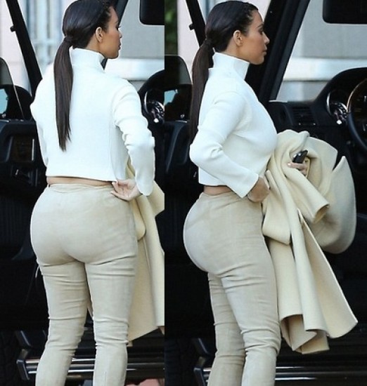 Kim Kardashian lució tremendas curvas con apretado pantalón (+Foto)