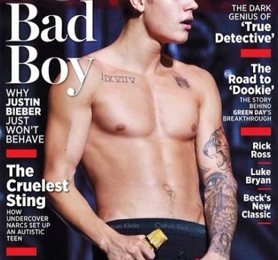 Justin Bieber derrocha sensualidad en la portada de Rolling Stone (+Foto)