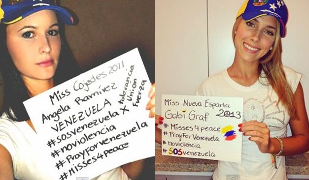 #Misses4peace Reinas de belleza unidas por la paz de Venezuela (+Video)