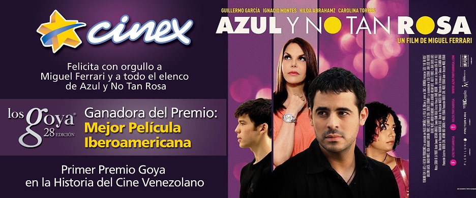 »Azul y No Tan Rosa» vuelve a Cinex