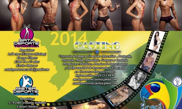 CASTING PARA SEÑORITA Y MÍSTER DEPORTE, Marzo 19, 20 21