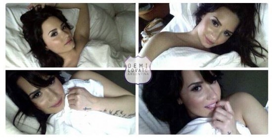 Filtraron estas nuevas fotos íntimas de Demi Lovato en la cama