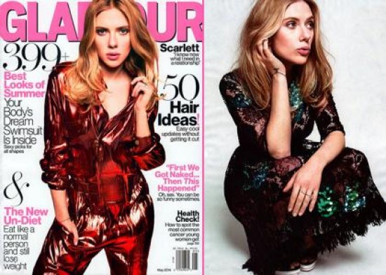 Scarlett Johansson posa sensual para la portada de la revista Glamour (+Fotos)