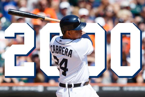#Historico: Miguel Cabrera bateó primer jonrón de la temporada y llegó a 2000 hits