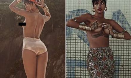 Rihanna hace amazónico topless para revista de Brasil (+Foto)