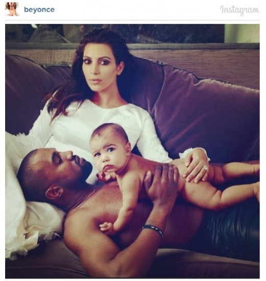 Beyonce felicita a Kim Kardashian y Kanye West por su boda