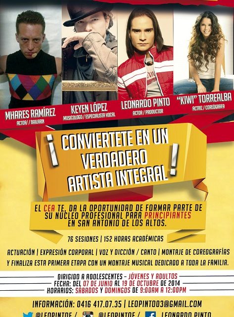 EL CENTRO DE ESTUDIOS ARTISTICOS »CEA» FORMARA A FUTUROS ARTISTAS DE MANERA INTEGRAL