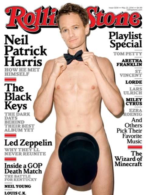 Neil Patrick Harris posó desnudo en portada de la revista Rolling Stone