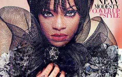 Rihanna más cubierta que nunca pero sin perder su sensualidad en la revista ‘Harper’s Bazaar'(+Fotos)