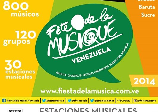 Por 4to año consecutivo regresa la Fiesta de la Música Venezuela