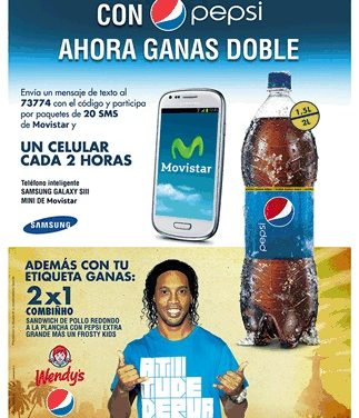 Con Pepsi ahora ganas doble