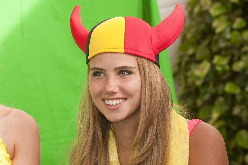 La bellisima fan belga Axelle Despiegelaere, la novia del Mundial de Brasil (+Fotos)