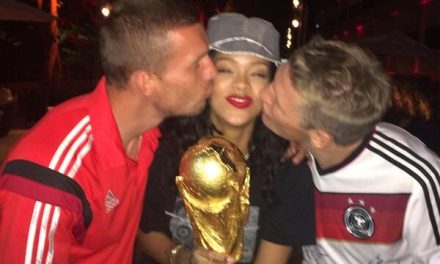 Rihanna se fué de fiesta con selección alemana en Brasil (+Fotos)