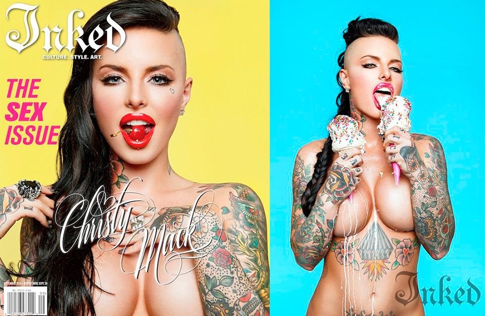 La tatuada actriz porno Christy Mack (@ChristyMack) es portada en Inked Magazine (+Fotos)