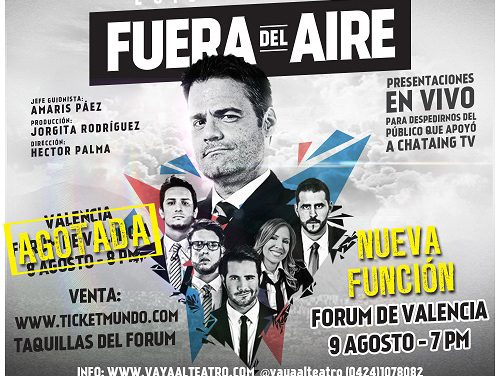 Chataing y sus reporteros abren nueva función de »Fuera del aire» en Valencia