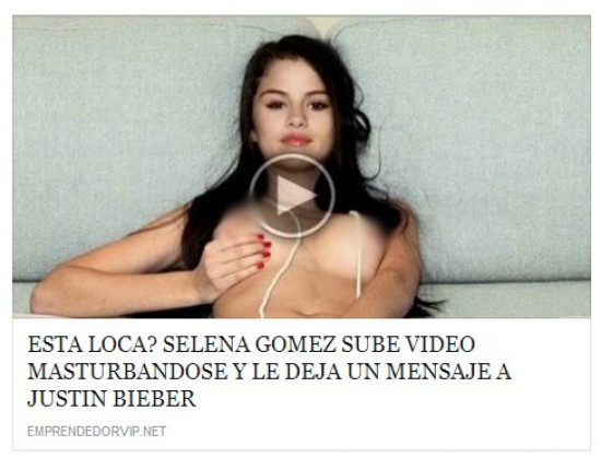 Falso video porno XXX de Selena Gomez sacude la web