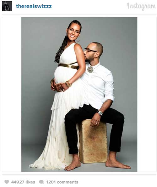Alicia Keys está embarazada de su segundo hijo